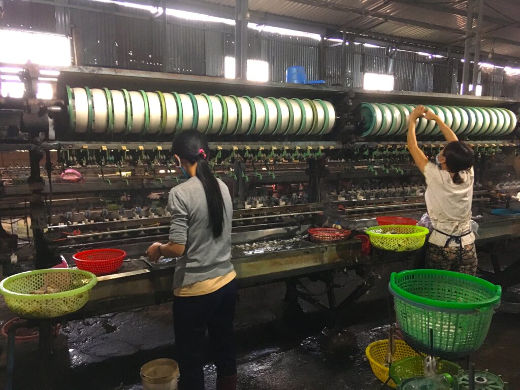 silk factory in Dalat