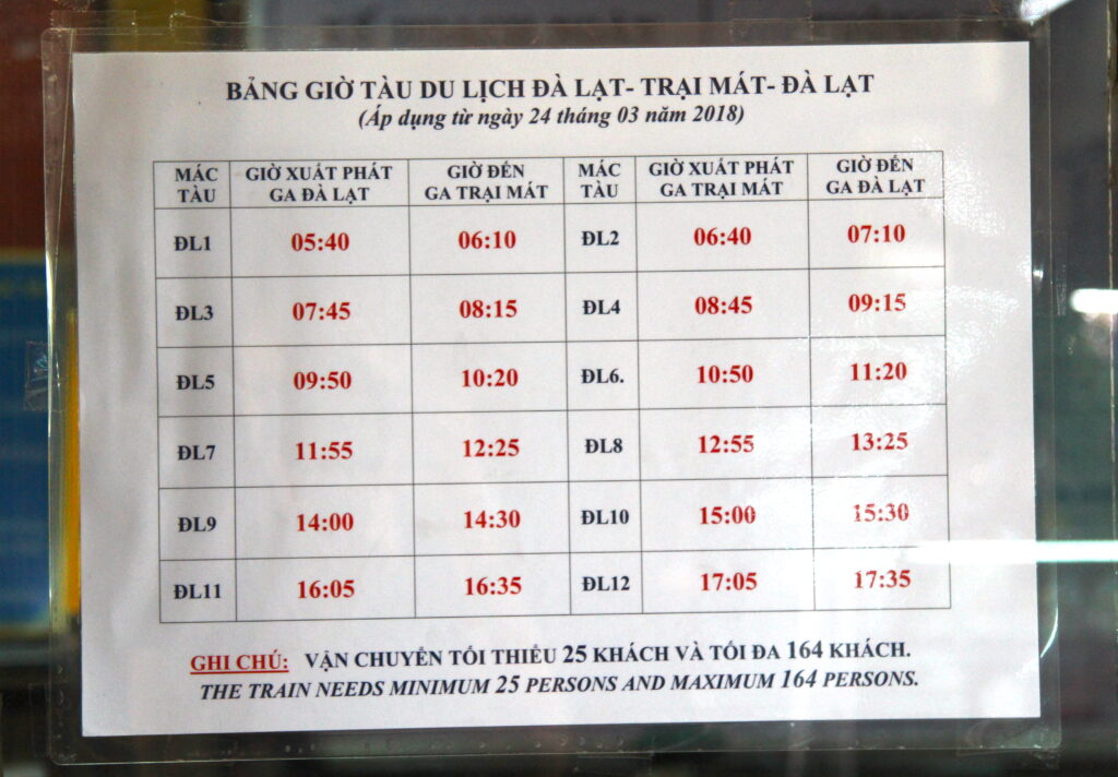 railway station in Dalat